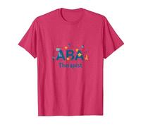 Thérapeute ABA : autonomiser Les Professionnels du Soutien à l'Autisme T-Shirt, Homme, Rouge chiné, 3XL