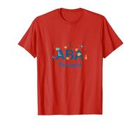 Thérapeute ABA : autonomiser Les Professionnels du Soutien à l'Autisme T-Shirt, Homme, Rouge, XXL