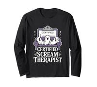 Thérapeute criant certifié Halloween Manche Longue