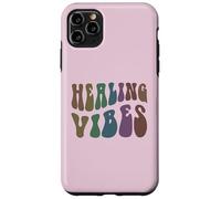 Thérapeute de Bien-être Groovy Healing Vibes Peace Love Therapy Coque pour iPhone 11 Pro Max