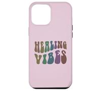 Thérapeute de Bien-être Groovy Healing Vibes Peace Love Therapy Coque pour iPhone 12 Pro Max