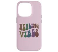 Thérapeute de Bien-être Groovy Healing Vibes Peace Love Therapy Coque pour iPhone 14 Pro