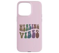 Thérapeute de Bien-être Groovy Healing Vibes Peace Love Therapy Coque pour iPhone 15 Pro Max