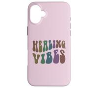 Thérapeute de Bien-être Groovy Healing Vibes Peace Love Therapy Coque pour iPhone 16 Plus