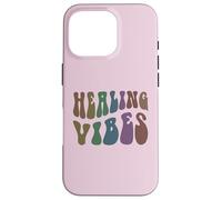 Thérapeute de Bien-être Groovy Healing Vibes Peace Love Therapy Coque pour iPhone 16 Pro