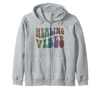 Thérapeute de Bien-être Groovy Healing Vibes Peace Love Therapy Sweat à Capuche