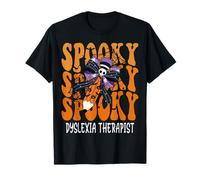 Thérapeute de dyslexie effrayante Halloween School T-Shirt