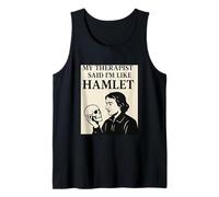 Thérapeute Hamlet Skull Shakespeare Tragédie Jeu Humoristique Débardeur