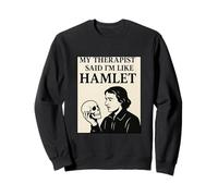 Thérapeute Hamlet Skull Shakespeare Tragédie Jeu Humoristique Sweatshirt
