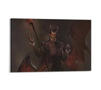 Therapi Poster de jeu d'art Baldur's Gate 3 Raphaël - Impression sur toile - Décoration murale moderne pour chambre à coucher (30 x 45 cm)