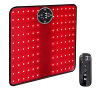 Thérapie À La Lumière Rouge pour Les Pieds, 50/60/65℃ Tapis De Pied À Compresse Chaude, 6 Modes De Massage par Vibration, Longueur d'onde 660 Nm Et 850 Nm, pour Soulager La Douleur Aux Pieds