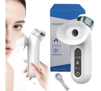 Thérapie à la vapeur pour les yeux secs, pulvérisateur à vapeur pour les yeux, nano-baguette portable pour soulager les yeux secs, avec réglage intelligent chaud et froid (blanc)