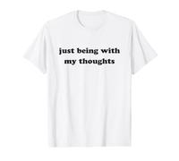 Thérapie Amusante, Le Simple Fait d'être avec Mes pensées T-Shirt Graphique avec Valeur