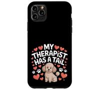 Thérapie Caniche My Therapist Has a Tail Cute Brown Doodle Dog Coque pour iPhone 11 Pro Max