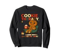 Thérapie de Biscuits de Noël en Pain d'épices craquelé mais Doux Sweatshirt