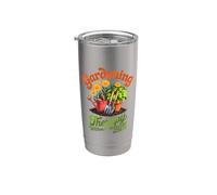 Thérapie de jardinage amusante sans facture Gobelet isotherme en acier inoxydable double paroi
