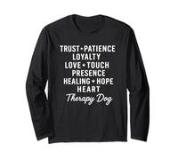 Thérapie Dog Team Loving Words Pet Therapy Lover Manche Longue