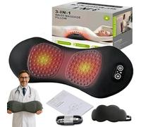 Thérapie du dos 3 en 1, masseur de dos triple fusion avec chaleur, vibration, levage de traction, masseur sciatique électrique à 135 ° pour soulager les douleurs du dos et du cou, portable et
