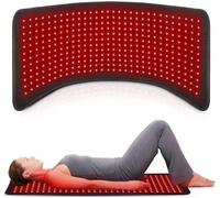 Thérapie Infrarouge Lumière Rouge tapis,80x30cm Lampe Infrarouge Chauffante 660 et 850 nm Appareil de luminothérapie Rouge, Red Light Therapy, Lampe Luminothérapie Soulager les Maux de Dos