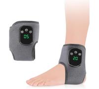 Appareil De Massage 3-en-1 Pour Les Pieds, Enveloppe Chauffante Pour Les Chevilles, Thérapie Par La Chaleur Infrarouge Lointaine À 5 Vitesses, Intensité Des Vibrations De Massage À 3 Vitesses, Minuter