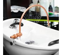 Thérapie par l'eau Support de Circulation d'eau, Cadre de Circulation d'eau, Accessoires pour bac à shampoing, avec Fixation métallique des Anneaux de retenue, Conception en Arc, 21 Trous d