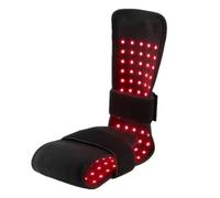 Thérapie par lumière infrarouge pour pieds, chaussure de thérapie par lumière rouge avec lumière LED, 6 modes EMS, ceinture de traitement à double effet, minuterie de 0 à 30 min, température réglable