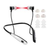 Therapie par lumiere rouge portable pour acouphenes, laser 650 nm, irradiation Lllt, bouchons d'oreille, surdite, nez, rhinite, sinusite
