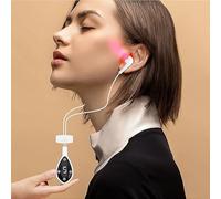 Thérapie par lumière rouge pour acouphènes - Dispositif infrarouge 650 nm avec 5 modes, bouchons d’oreilles relaxants