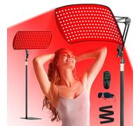 Thérapie par lumière rouge pour le corps, 600 perles de lampe, panneau de thérapie par lumière rouge 10 en 1 avec support réglable, lampe de thérapie par lumière rouge 660 nm 850 nm pour le visage et