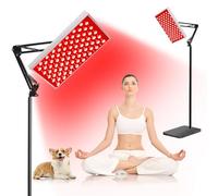Thérapie par lumière rouge pour le corps et le visage, thérapie par la lumière infrarouge avec support, panneau de lampe de thérapie par lumière rouge, lumière rouge 660 nm et 850 nm LED proche