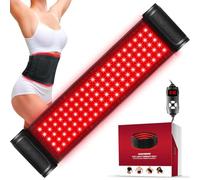 Thérapie par lumière rouge pour le corps, thérapie par lumière infrarouge pour ceinture, épaule, taille, perles LED 3 en 1 améliorées, lumière rouge 660 nm et 850 nm pour thérapie par lumière