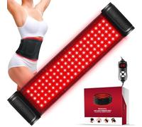 Thérapie par lumière rouge pour le corps, thérapie par lumière infrarouge pour soulager les douleurs musculaires aux épaules, à la taille, perles LED 3 en 1 améliorées, lumière rouge 660 nm et 850 nm