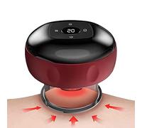 Thérapie par ventouses électronique, masseur à ventouses 12 vitesses réglable Tirettes intelligentes Thérapie à lumière rouge avec affichage température Massage dorsal pour soulager douleur