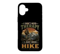 Thérapie randonnée Montagne Nature Vagabond Graphique Vintage Coque pour iPhone 16 Plus