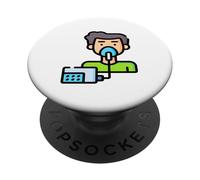 Thérapie respiratoire nébuliseur PopSockets PopGrip Adhésif