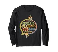Thérapie SLP Speak Fluent Bubble Groovy Vintage Communication Manche Longue