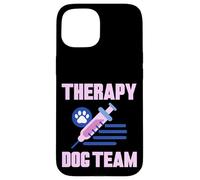 Therapy Dog Team Lien de Soutien aux Animaux Coque pour iPhone 15