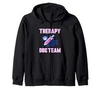 Therapy Dog Team Lien de Soutien aux Animaux Sweat à Capuche