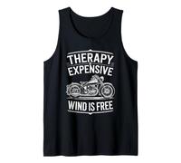 Therapy is Cher Wind is Free Love to Ride Motorcycle Débardeur
