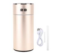therapy Machine double pulvérisation portable Smart Car Fraiseur de désintégrer l'humidificateur avec réservoir d'eau de 300 ml pour voyages de bureau à domicile (Or)