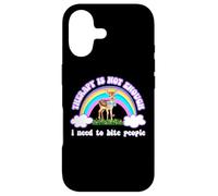 Therapy Not Enough Need to Bite People Funny Design Coque pour iPhone 17