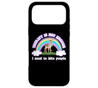 Therapy Not Enough Need to Bite People Funny Design Coque pour iPhone 17 Pro Max