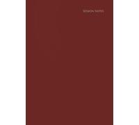 Therapy Session Notebook