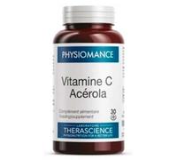 THERASCIENCE PHYSIOMANCE VITAMINA C ACEROLA 30comp.mast. - complément alimentaire pour une utilisation quotidienne, boîte de 30 comprimés, soutient un mode de vie actif en cas d’usage régulier et est