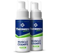 Theraworx Soulagement des crampes musculaires en mousse à action rapide, spasmes musculaires, douleurs aux jambes avec sulfate de magnésium - 201,3 g - 2 pièces