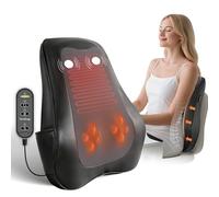 THERAZZAGGE Masseur de dos avec chaleur pour soulager la douleur des tissus profonds, coussin de massage du dos et du cou pour le dos, le cou, les épaules, les jambes, cadeaux pour maman, papa