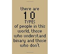 There Are 10 Types Of People In This World, Those Who Understand Binary And Those Who Don't: Blank Paper Sketch Book - Artist Sketch Pad Journal For S
