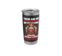 There Are No Ex- Firefighters Fireman Firefighter Gobelet isotherme en acier inoxydable double paroi