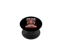 There are No Ex- Firefighters Fireman Firefighter PopSockets PopGrip Adhésif