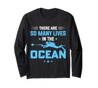 There are So Many Lives in The Ocean Scuba Dive Diver Diving Manche Longue